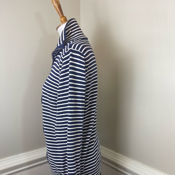 Talbots Striped Knit Zip Front Jacket XL FREE SHIP - Picture 2 of 5